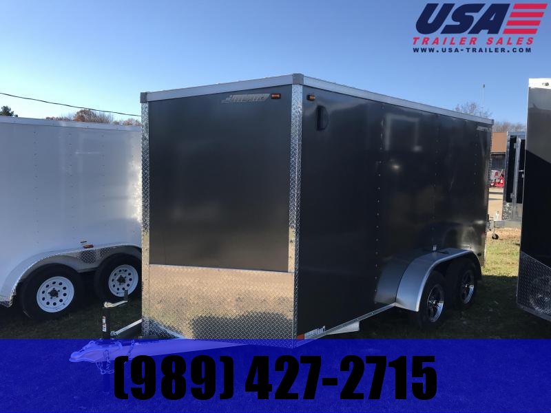 2018 MVM7 7x14 Charcoal Ramp Enclosed Cargo Trailer 2018 MVM7 7x14 Charcoal Ramp Enclosed Cargo Trailer
