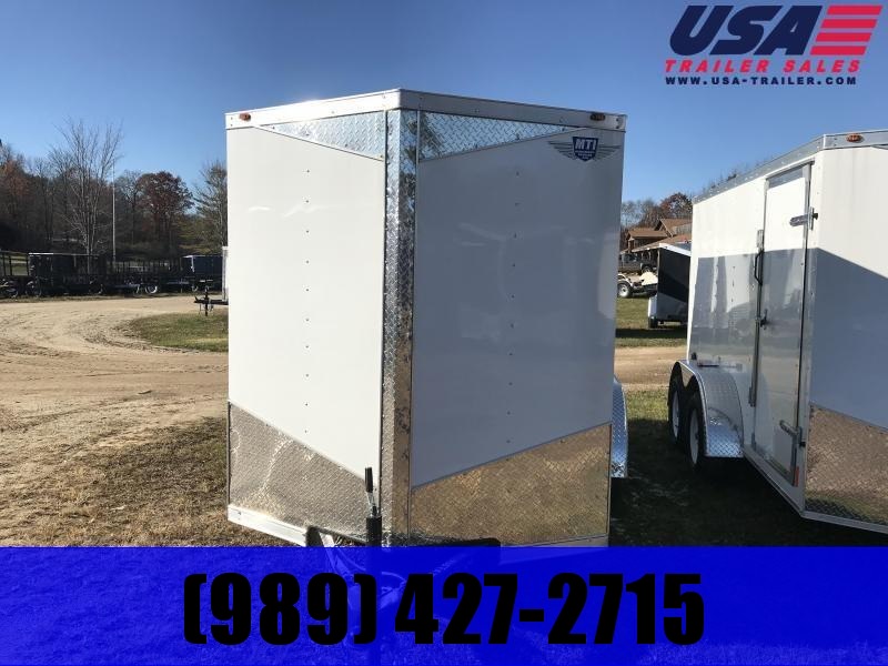 2019 MTI Trailers 6x12 White Barn Doors Enclosed Cargo Trailer 2019 MTI Trailers 6x12 White Barn Doors Enclosed Cargo Trailer