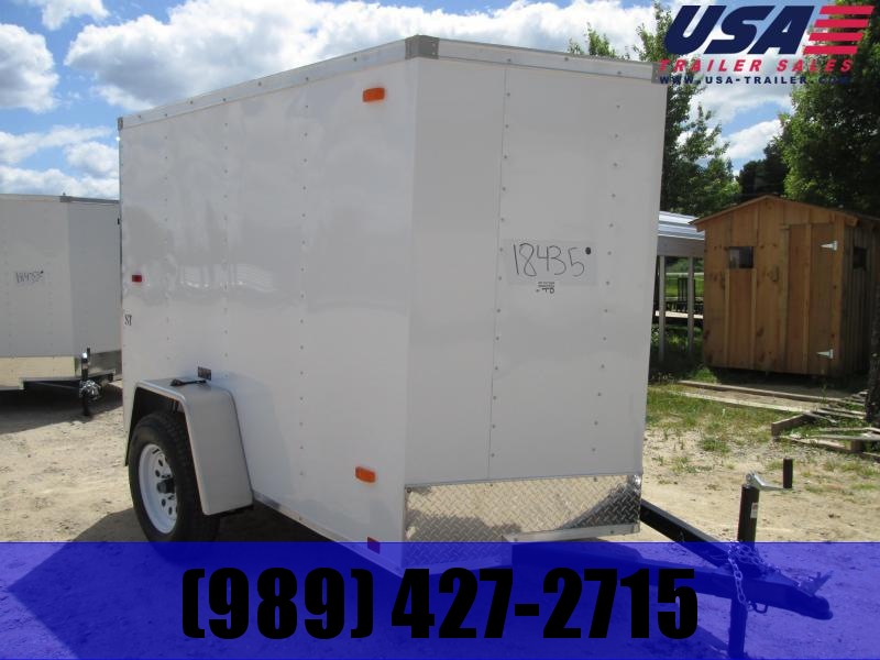 2019 Look Trailers 5x8 white ramp Enclosed Cargo Trailer 2019 Look Trailers 5x8 white ramp Enclosed Cargo Trailer