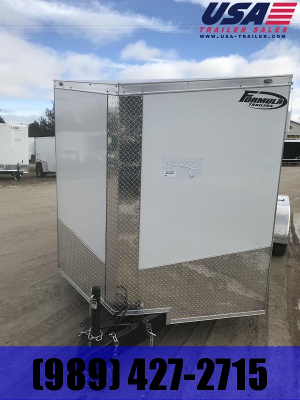 2019 Formula Trailers 7x16 White Ramp Enclosed Cargo Trailer 2019 Formula Trailers 7x16 White Ramp Enclosed Cargo Trailer