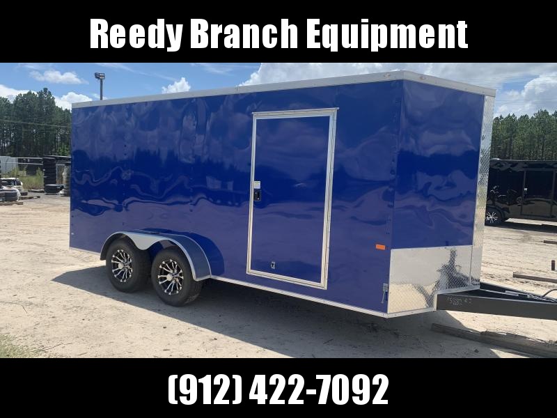 2020 Rock Solid Cargo 7x16-5200lb Electric Blue Enclosed Cargo Trailer 2020 Rock Solid Cargo 7x16-5200lb Electric Blue Enclosed Cargo Trailer