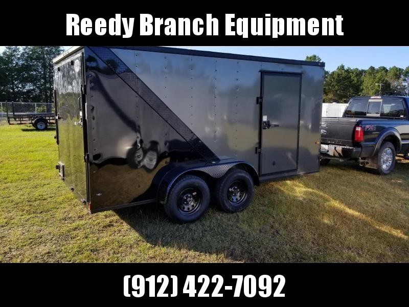 2019 ROCK SOLID CARGO (BLACKOUT PKG/CHARCOAL GREY) 7x14TA Enclosed Cargo Trailer 2019 ROCK SOLID CARGO (BLACKOUT PKG/CHARCOAL GREY) 7x14TA Enclosed Cargo Trailer