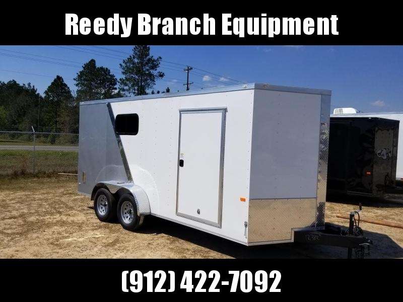 New 7x16 Enclosed Cargo Trailer -White/Silver Frost (Many Upgrades) New 7x16 Enclosed Cargo Trailer -White/Silver Frost (Many Upgrades)