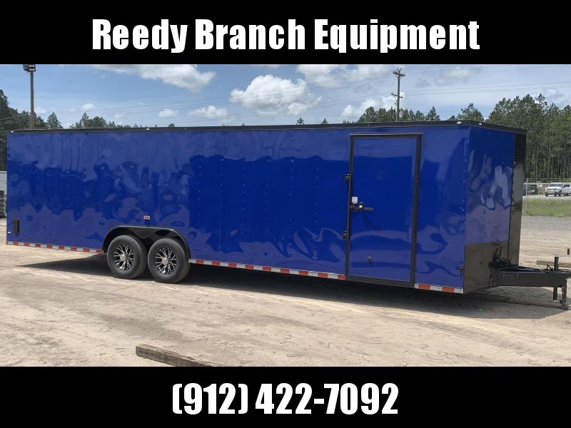 New 8.5x28-Electric Blue Blackout 14K-GVWR Enclosed Cargo Trailer $7350 New 8.5x28-Electric Blue Blackout 14K-GVWR Enclosed Cargo Trailer $7350