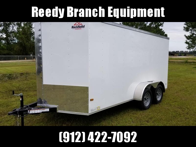 2019 ROCK SOLID CARGO (WHITEBLACK)FACTORY DIRECT PICKUP 7x14TA Enclosed Cargo Trailer 2019 ROCK SOLID CARGO (WHITEBLACK)FACTORY DIRECT PICKUP 7x14TA Enclosed Cargo Trailer