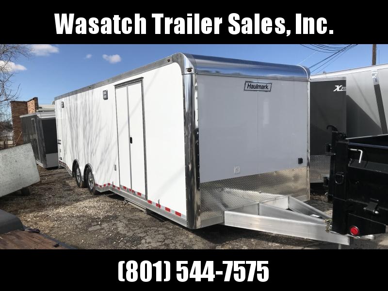 2019 Haulmark 8.5X28 White Aluminum Car / Racing Trailer 2019 Haulmark 8.5X28 White Aluminum Car / Racing Trailer