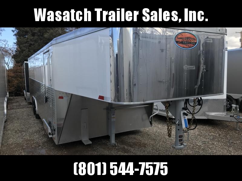2018 Sundowner Trailers 24 White Gooseneck Enclosed Cargo Trailer 2018 Sundowner Trailers 24 White Gooseneck Enclosed Cargo Trailer