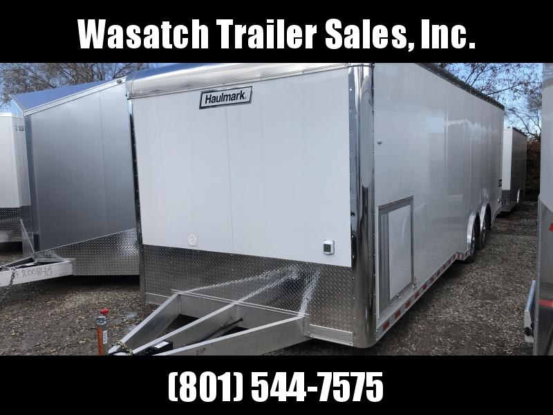 2018 Haulmark 8.5X28 White Aluminum Car / Racing Trailer 2018 Haulmark 8.5X28 White Aluminum Car / Racing Trailer
