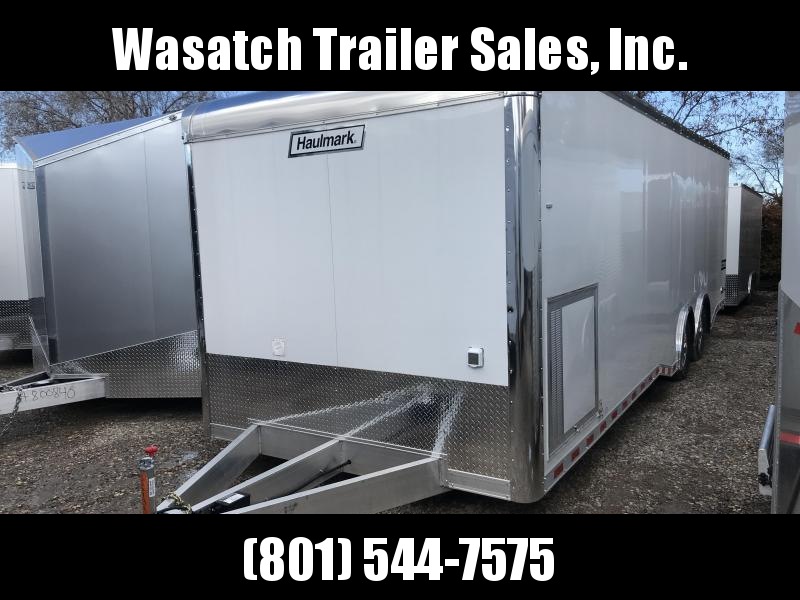 2018 Haulmark 8.5X28 White Aluminum Car / Racing Trailer 2018 Haulmark 8.5X28 White Aluminum Car / Racing Trailer