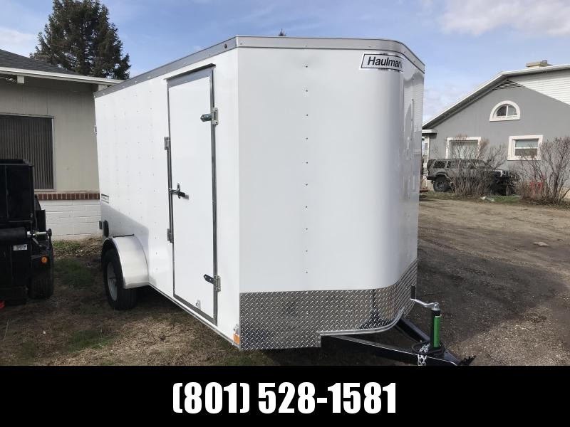Haulmark White 6x10 Passport with Barn Doors Enclosed Cargo Trailer Haulmark White 6x10 Passport with Barn Doors Enclosed Cargo Trailer
