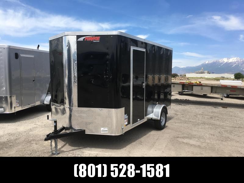 7x12 Black Mirage Xpres Cargo Trailer with Side By Side Package 7x12 Black Mirage Xpres Cargo Trailer with Side By Side Package