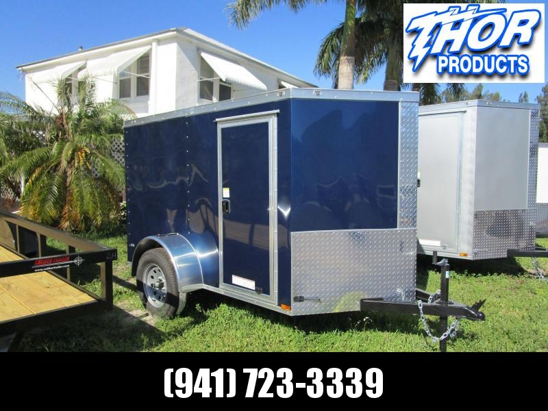 NEW 5x8 V Cargo Trailer Ramp door and Side Door INDIGO BLUE NEW 5x8 V Cargo Trailer Ramp door and Side Door INDIGO BLUE