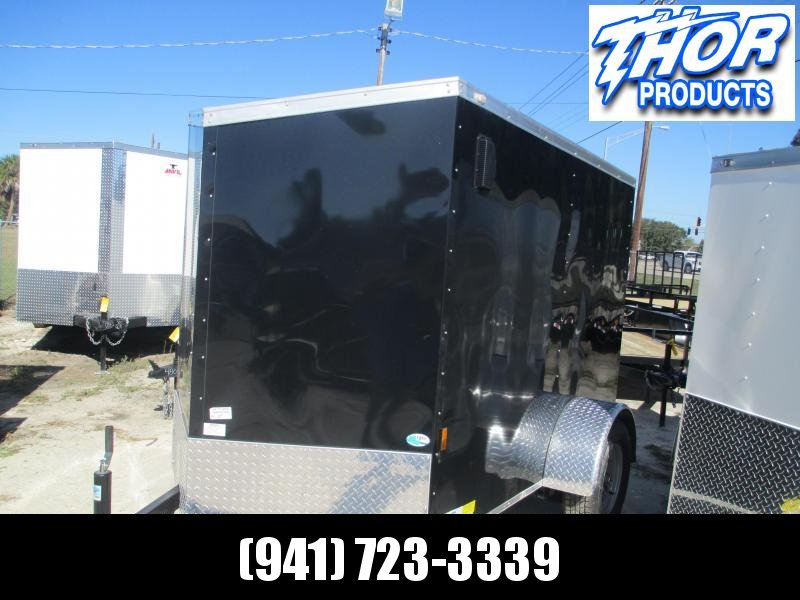 5X8 Slant V-nose w/ Side Door Ramp door .030 BLACK 5X8 Slant V-nose w/ Side Door Ramp door .030 BLACK