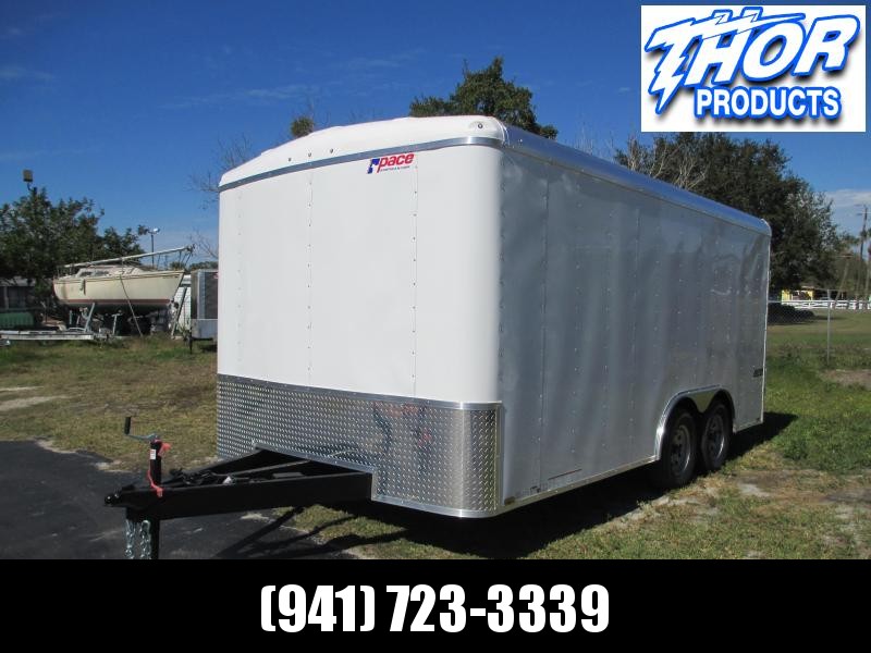 2019 Pace 8.5x16 TA Car / Landscape Trailer 12" extended tongue Ramp 1 Piece Aluminum Roof 2019 Pace 8.5x16 TA Car / Landscape Trailer 12" extended tongue Ramp 1 Piece Aluminum Roof