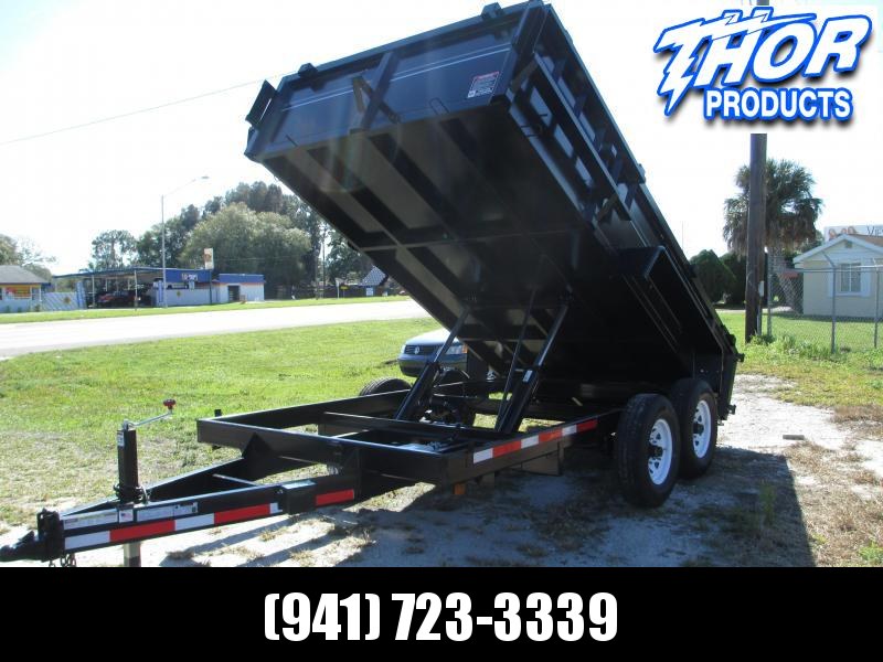 NEW 7x14 14k HD Dump Trailer W/Tarp & Ramps NEW 7x14 14k HD Dump Trailer W/Tarp & Ramps
