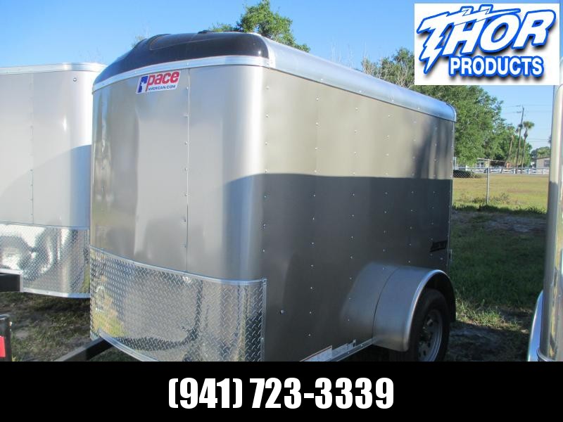 2019 Pace 5x8 Trailer Round Top Pewter w/Ramp and side door 2019 Pace 5x8 Trailer Round Top Pewter w/Ramp and side door