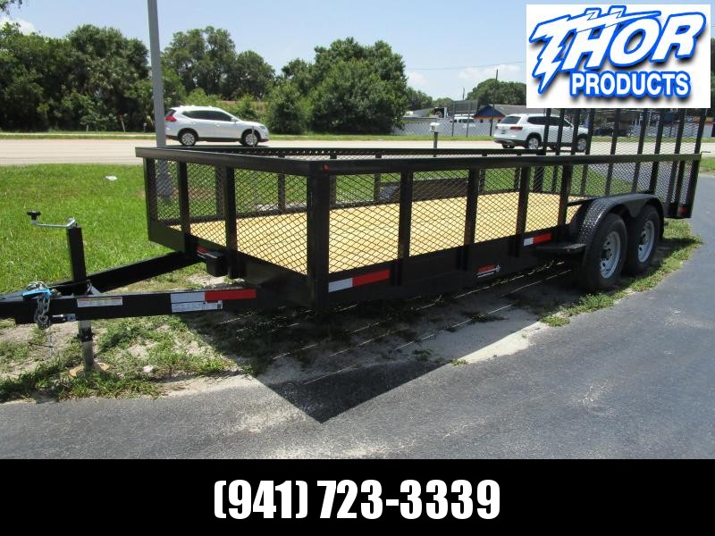 NEW 7X18 10K MAGNUM II Utility Trailer w/2' Mesh sides and Ramp !! HEAVY DUTY!! NEW 7X18 10K MAGNUM II Utility Trailer w/2' Mesh sides and Ramp !! HEAVY DUTY!!
