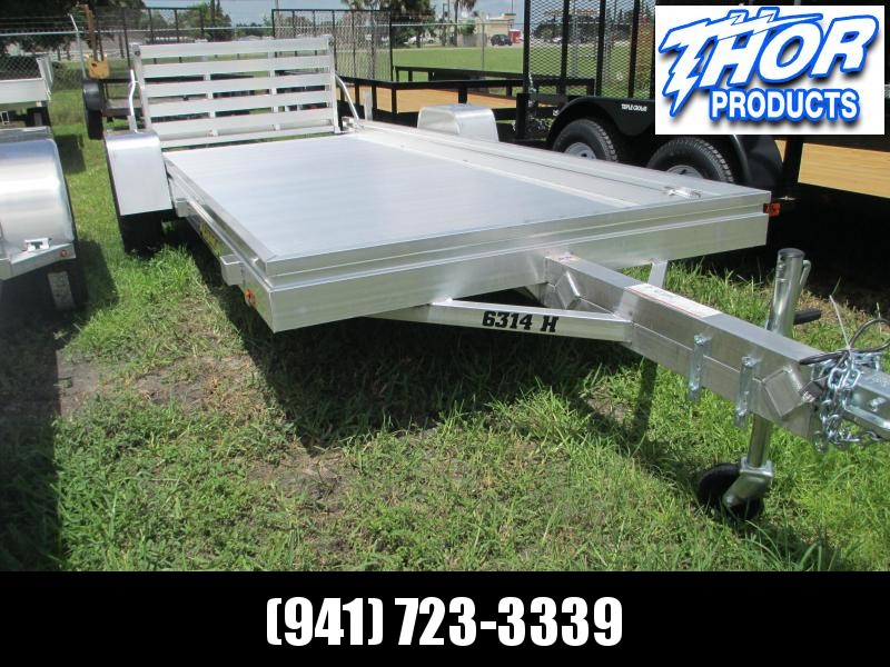 NEW 5'3" x 14' S/A Aluminum Utility Trailer w/Bi-fold Ramp NEW 5'3" x 14' S/A Aluminum Utility Trailer w/Bi-fold Ramp