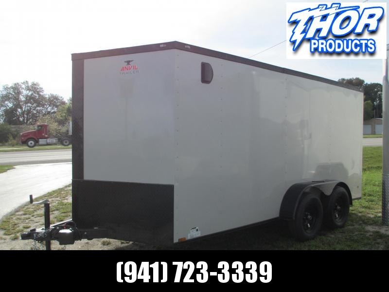 NEW 7 x 14 TA Enclosed Trailer V-nose DOVE GRAY w/Ramp door BLACKOUT PACKAGE NEW 7 x 14 TA Enclosed Trailer V-nose DOVE GRAY w/Ramp door BLACKOUT PACKAGE