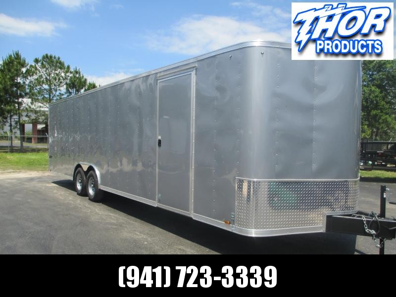 NEW Pace 8.5 X 28 V SILVER FINISHED CEILING PAINTED FLOOR NEW Pace 8.5 X 28 V SILVER FINISHED CEILING PAINTED FLOOR