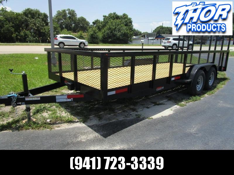 NEW 7X18 10K MAGNUM II Utility Trailer w/2' Mesh sides and Ramp !! HEAVY DUTY!! NEW 7X18 10K MAGNUM II Utility Trailer w/2' Mesh sides and Ramp !! HEAVY DUTY!!