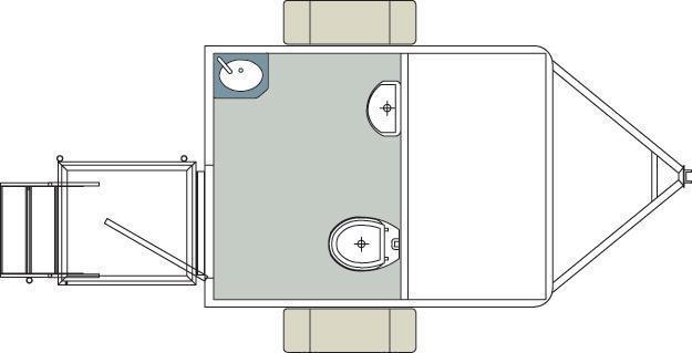 101B LuxuryLav Narrow Body Single Stall Restroom Trailer 101B LuxuryLav Narrow Body Single Stall Restroom Trailer
