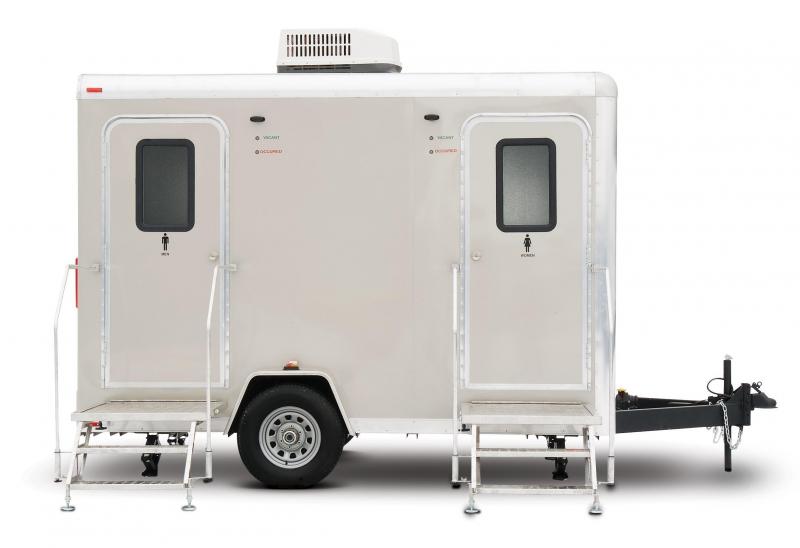 102B LuxuryLav Narrow Body II Stall Combo Restroom / Shower Trailer 102B LuxuryLav Narrow Body II Stall Combo Restroom / Shower Trailer