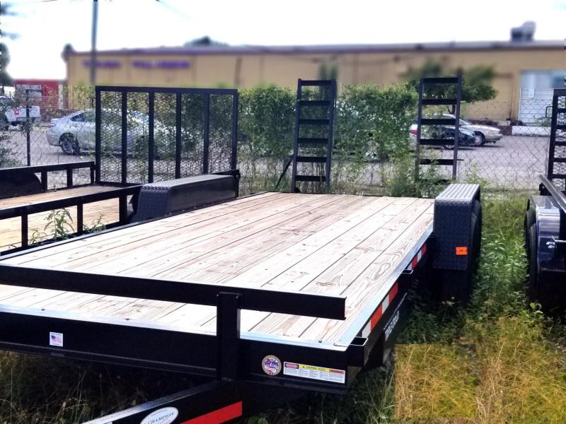 TC 7 x 16 Equipment Trailer with slide in ramps TC 7 x 16 Equipment Trailer with slide in ramps