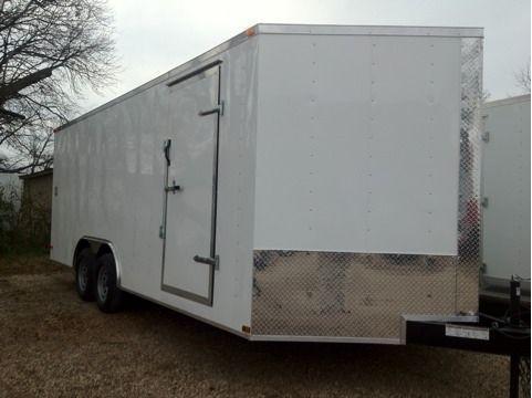 Lark Cargo Trailer 85x20ta v nose Ramp door CarHauler Lark Cargo Trailer 85x20ta v nose Ramp door CarHauler