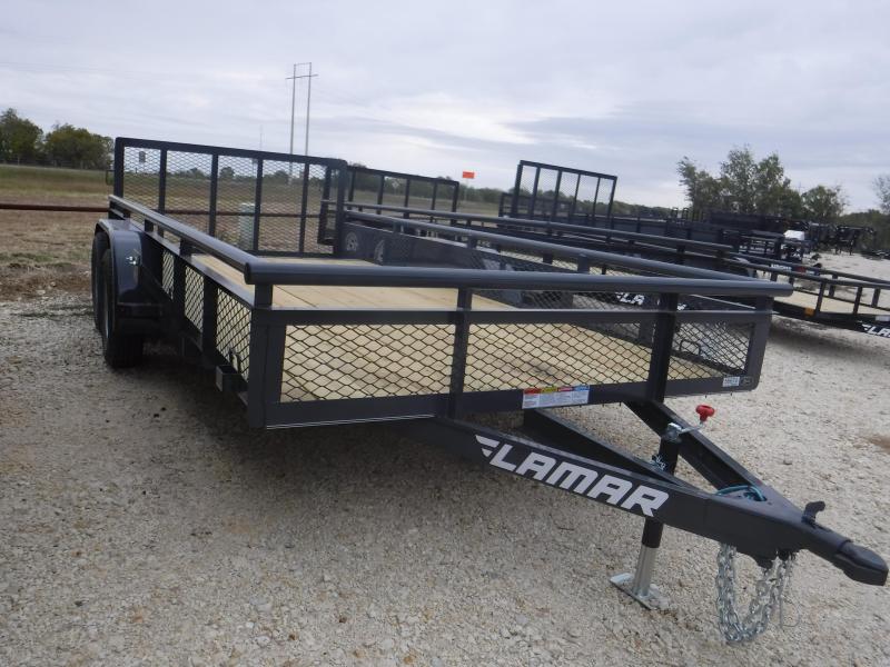 EXPANDED METAL SIDES Lamar Trailers UT 83x16 Utility Trailer POWDER COATED EXPANDED METAL SIDES Lamar Trailers UT 83x16 Utility Trailer POWDER COATED