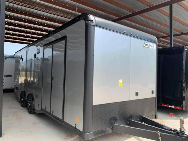 24' Haulmark Edge SILVER WITH BLACK TRIM Car / Racing Trailer LOADED 24' Haulmark Edge SILVER WITH BLACK TRIM Car / Racing Trailer LOADED
