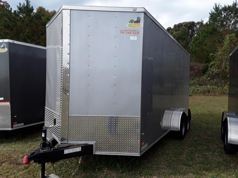 2018 Covered Wagon Trailers TA7X16 Gold Enclosed Cargo Trailer 2018 Covered Wagon Trailers TA7X16 Gold Enclosed Cargo Trailer