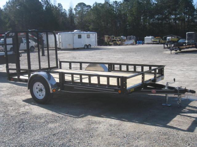 2018 PJ Trailers U8 12'X83" Utility Trailer with Rear Gate and ATV Ramps 2018 PJ Trailers U8 12'X83" Utility Trailer with Rear Gate and ATV Ramps