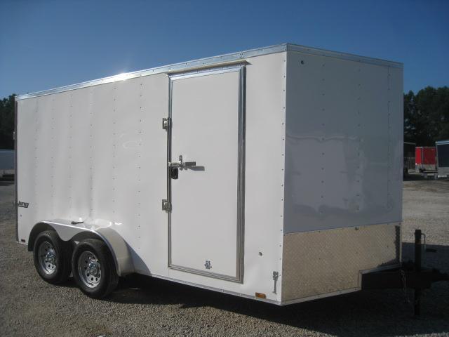 2019 Pace American Journey 7x14 Vnose Enclosed Cargo Trailer in White with Ramp Door 2019 Pace American Journey 7x14 Vnose Enclosed Cargo Trailer in White with Ramp Door