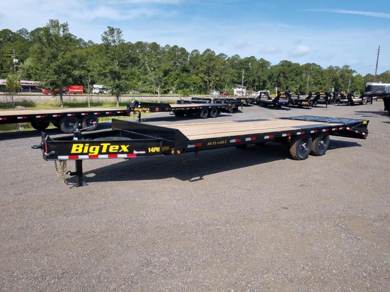 14PH-25BK+5MR BIG TEX 30' FLATBED TRAILER W/ MEGA RAMPS 14PH-25BK+5MR BIG TEX 30' FLATBED TRAILER W/ MEGA RAMPS