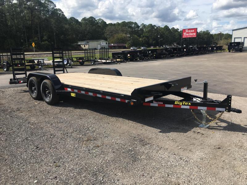 10ET-20BK BIG TEX 20' TANDEM AXLE EQUIPMENT TRAILER W/ KNEE RAMPS 10ET-20BK BIG TEX 20' TANDEM AXLE EQUIPMENT TRAILER W/ KNEE RAMPS