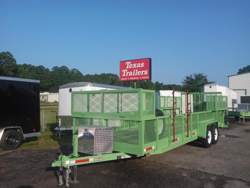 EQ2414B TEXAS TRAILERS 24' 14000# HEAVY DUTY LAWN MAINTENANCE TRAILER W/ CUSTOM OPTIONS EQ2414B TEXAS TRAILERS 24' 14000# HEAVY DUTY LAWN MAINTENANCE TRAILER W/ CUSTOM OPTIONS