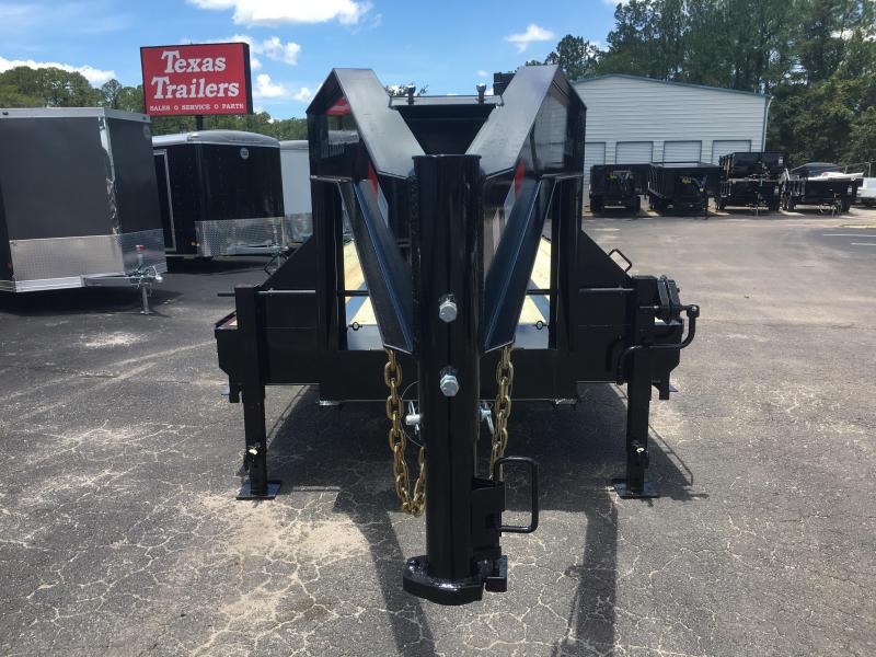 FB4024G TEXAS TRAILERS 40' GOOSENECK DECK OVER FLATBED W/ CUSTOM
