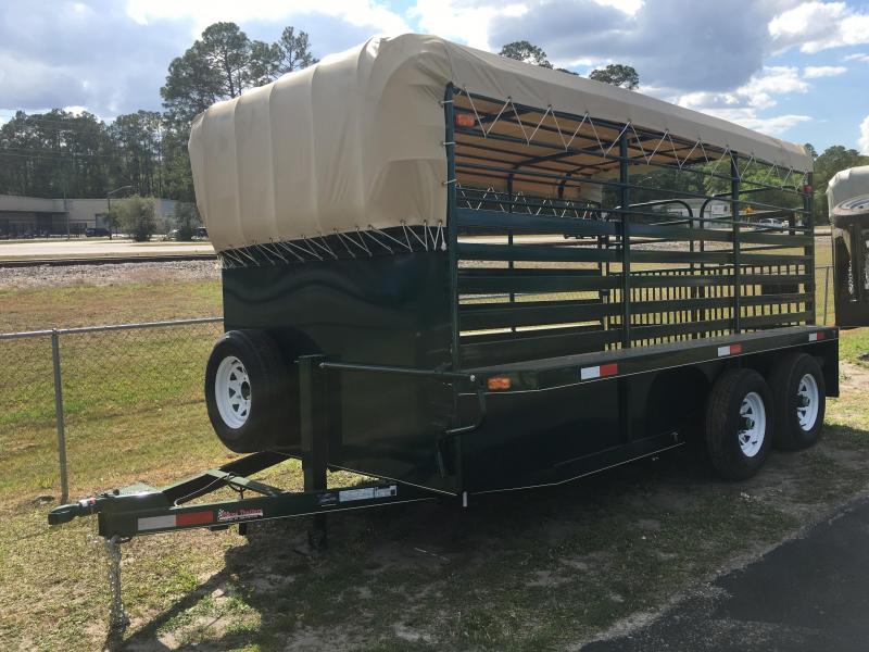 ST1410B TEXAS TRAILERS 14' BUMPER PULL STOCK TRAILER Trailers For