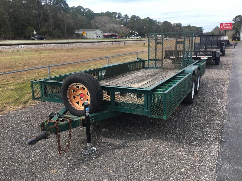 2003 ETML 6'4" X 16' UTILITY TRAILER W/ EXPANDED METAL BOXES & SPARE TIRE 2003 ETML 6'4" X 16' UTILITY TRAILER W/ EXPANDED METAL BOXES & SPARE TIRE