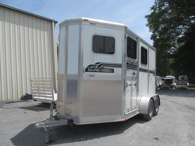 2010 Eclipse Aluminum Trailers 2H Slant with Side Unload and Rear Ramp Horse Trailer 2010 Eclipse Aluminum Trailers 2H Slant with Side Unload and Rear Ramp Horse Trailer
