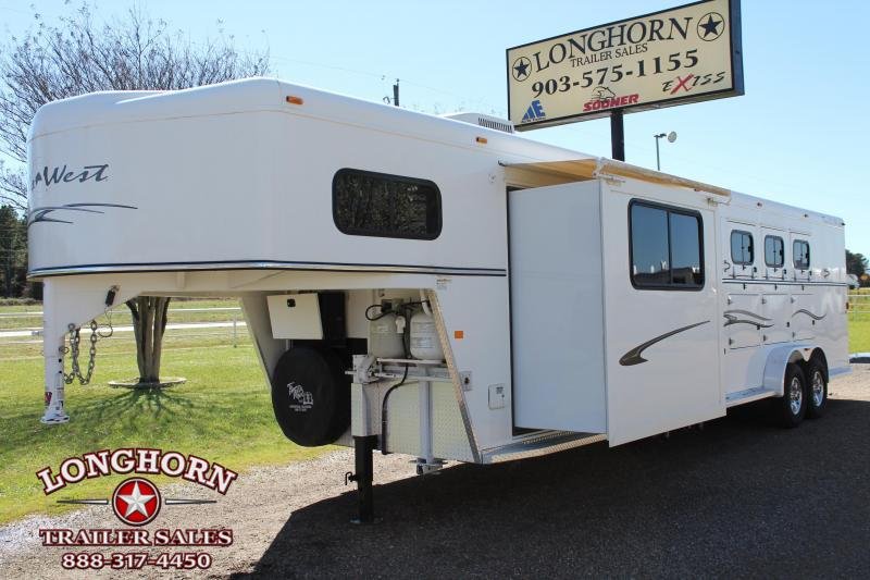 2008 Trails West 4 Horse 10ft LQ with Slide Out & Midtack 2008 Trails West 4 Horse 10ft LQ with Slide Out & Midtack