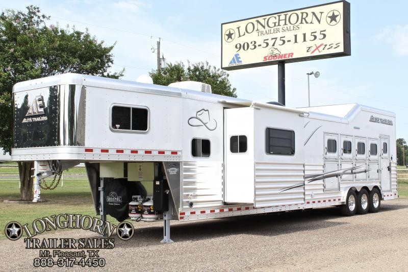 2019 Elite 5 Horse 15ft Shortwall Reverse Load with Slide 2019 Elite 5 Horse 15ft Shortwall Reverse Load with Slide