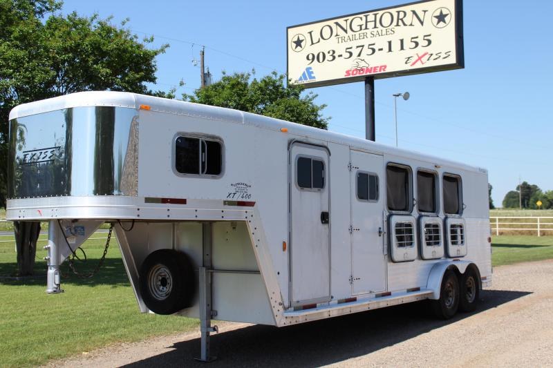 2001 Exiss Trailers 4 Horse with 4ft Tack Room Horse Trailer 2001 Exiss Trailers 4 Horse with 4ft Tack Room Horse Trailer