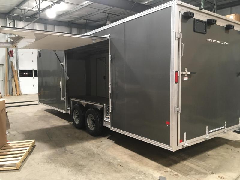 2018 CargoPro Trailers C8x24SCH Enclosed Car Trailer - ELITE ESCAPE DOOR - CHARCOAL 2018 CargoPro Trailers C8x24SCH Enclosed Car Trailer - ELITE ESCAPE DOOR - CHARCOAL