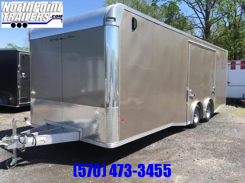 2019 CargoPro Trailers C8x24SCH Enclosed Car Trailer - ELITE ESCAPE DOOR - SPREAD AXLE - PEWTER METALLIC 2019 CargoPro Trailers C8x24SCH Enclosed Car Trailer - ELITE ESCAPE DOOR - SPREAD AXLE - PEWTER METALLIC