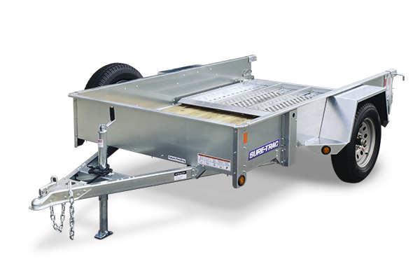 2018 Sure-Trac 7x12 Galvanized High Side Utility Trailer 2018 Sure-Trac 7x12 Galvanized High Side Utility Trailer