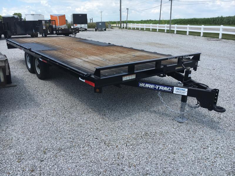 USED 2016 Sure-Trac 8.5X20 Flatbed Trailer USED 2016 Sure-Trac 8.5X20 Flatbed Trailer