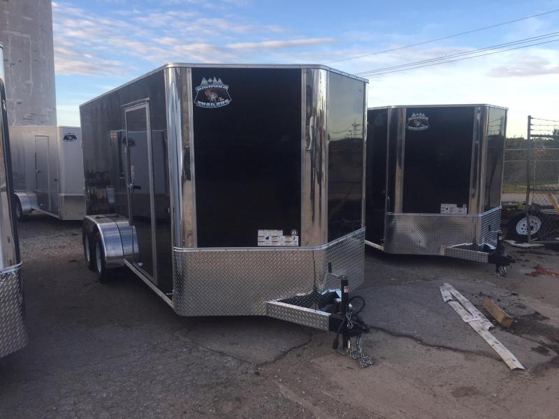 2019 R&M 7x16 Black Contractor V Enclosed Cargo Trailer 2019 R&M 7x16 Black Contractor V Enclosed Cargo Trailer