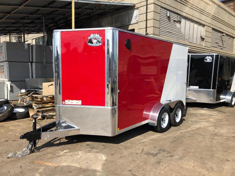 7x12 Big Horn Red/White Two Tone Cargo Trailer 2020 7x12 Big Horn Red/White Two Tone Cargo Trailer 2020